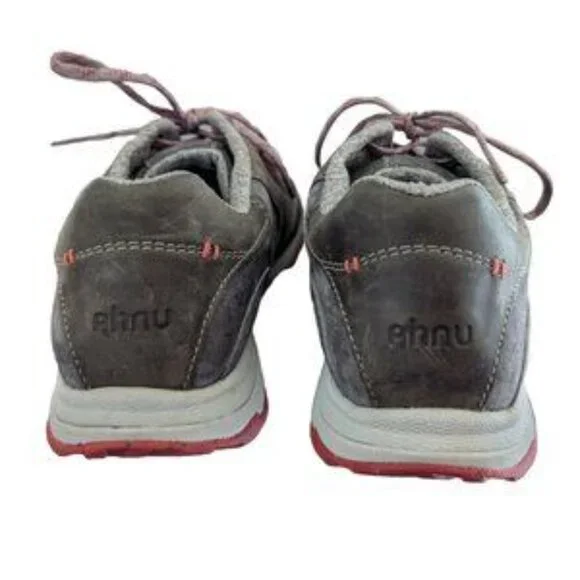 Womens Ahnu Teva Sugar Venture Taupe Leather Hiking Sneakers Shoes Size 7.5 - Picture 3 of 4
